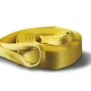 WARN Industries Recovery Strap, 3 Inch Width X 30 Foot Length, Rated to 21600 Pounds, Yellow, Nylon Webbing – 88913