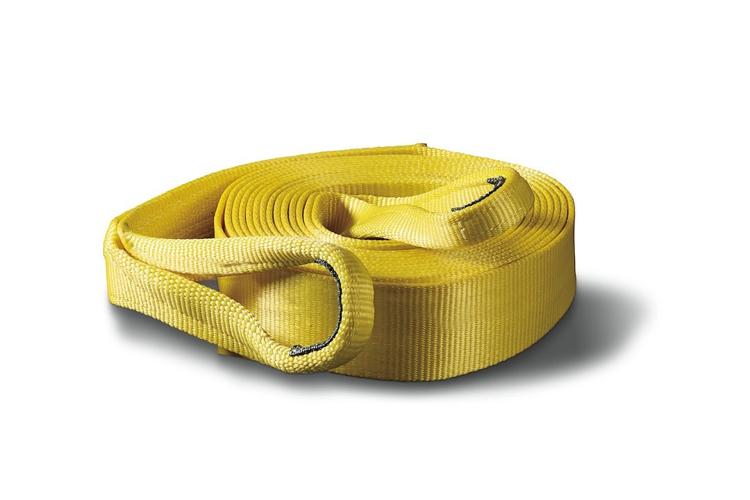WARN Industries Recovery Strap, 3 Inch Width X 30 Foot Length, Rated to 21600 Pounds, Yellow, Nylon Webbing – 88913