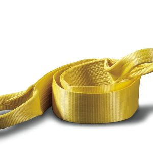 WARN Industries Winch Tree Trunk Protector, 4 Inch Width X 8 Foot Length, 30000 Pound Breaking Strength, Yellow, Nylon Webbing – 88995