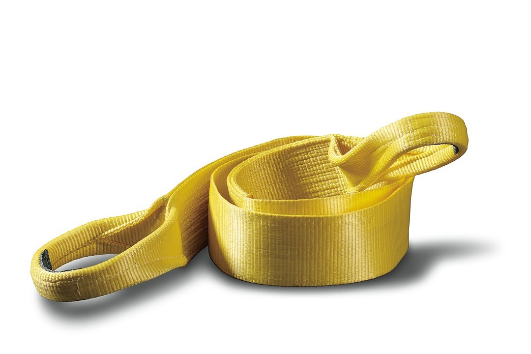 WARN Industries Winch Tree Trunk Protector, 4 Inch Width X 8 Foot Length, 30000 Pound Breaking Strength, Yellow, Nylon Webbing – 88995
