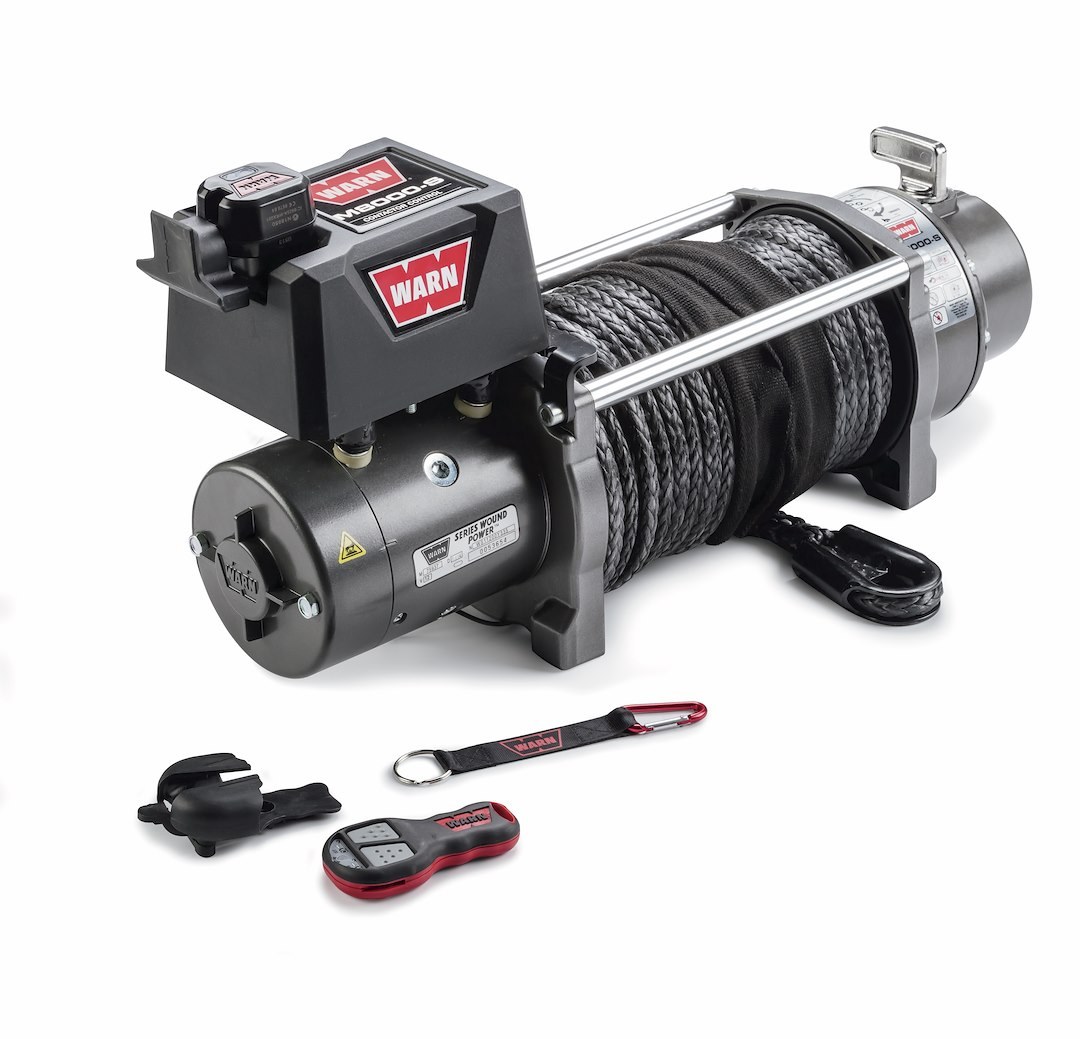 WARN Industries Winch Remote Control System, For Use with Warn Truck and SUV Winches with 5 Wire Electrical System, Wireless – 90287