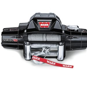 WARN Industries Winch, Zeon ® 10, Vehicle Mounted, Vehicle Recovery Winch, 24 Volt Electric, 10000 Pound Line Pull Capacity, Without Rope – 90665