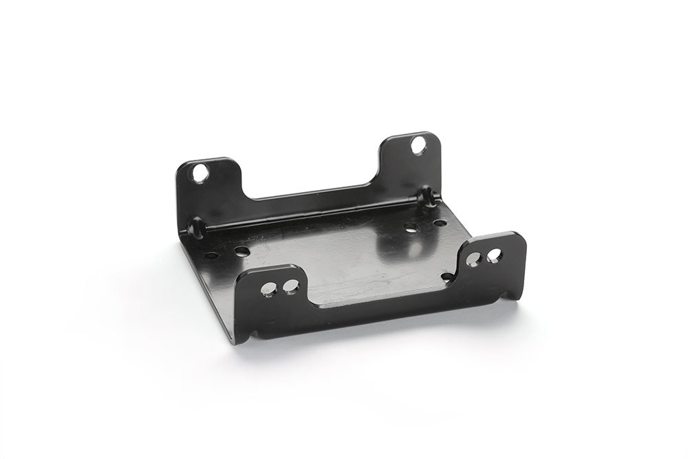 WARN Industries Winch Mount, For 4000 to 4500 Pound Winches, Fixed Mount, Powder Coated, Black – 90845