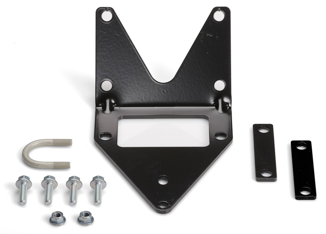 WARN Industries Winch Mount, For 4000 to 4500 Pound Winches, Fixed Mount, Powder Coated, Black – 90850