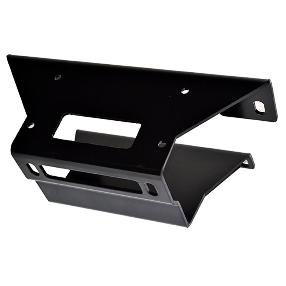 WARN Industries Winch Mount, For Warn Rt/Xt 25/30, PV25-35,V20-30 Series Winches Only, Fixed Mount, Powder Coated, Black – 90930