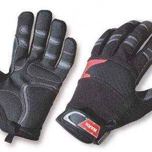 WARN Industries Gloves, Winch Gloves, Synthetic Leather with Kevlar Reinforcement, Shock Absorbing Palm, Black, Xxl, Set of 2 – 91600