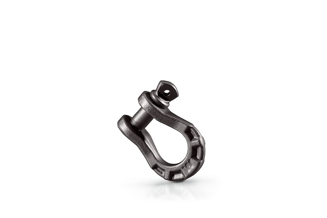 WARN Industries D-Ring, Epic ™, 1/2 Inch Shackle with 5/8 Inch Pin, 5000 Pound and Under Weight Rating, Forged Steel, Single – 92092
