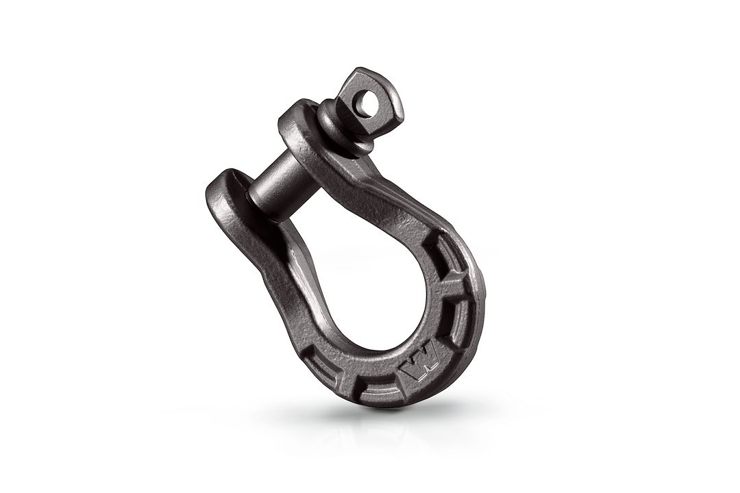 WARN Industries D-Ring, Epic ™, 3/4 Inch Shackle with 7/8 Inch Pin, 18000 Pound and Under Weight Rating, Forged Steel, Single – 92093