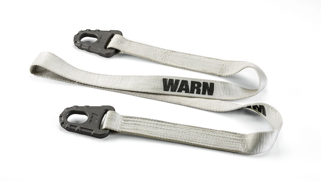 WARN Industries Winch Tree Trunk Protector, Epic ™, 2 Inch Width X 8 Foot Length, 14400 Pound Breaking Strength, White, Nylon Webbing – 92095