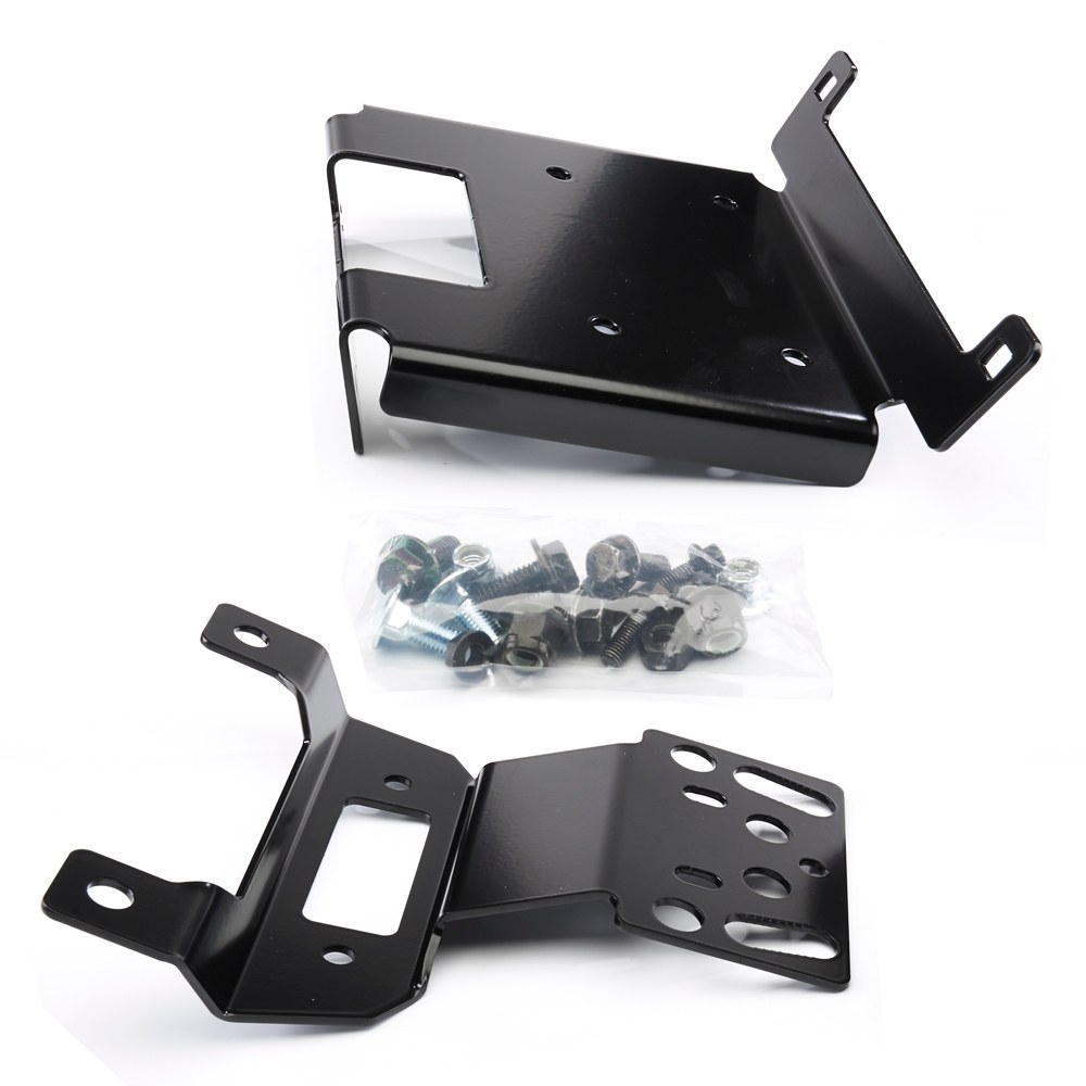 WARN Industries Winch Mount, For 1500 to 3500 Pound Winches, Fixed Mount, Powder Coated, Black – 92332