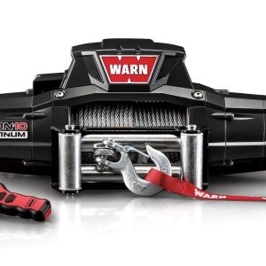 WARN Industries Winch, Zeon ® 10 Platinum, Vehicle Mounted, Vehicle Recovery Winch, 12 Volt Electric, Two 16 Amp Accessory Ports – 92810
