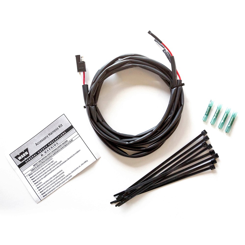 WARN Industries Driving/ Fog Light Wiring Harness, For Warn Zeon Winches, Short – 93373