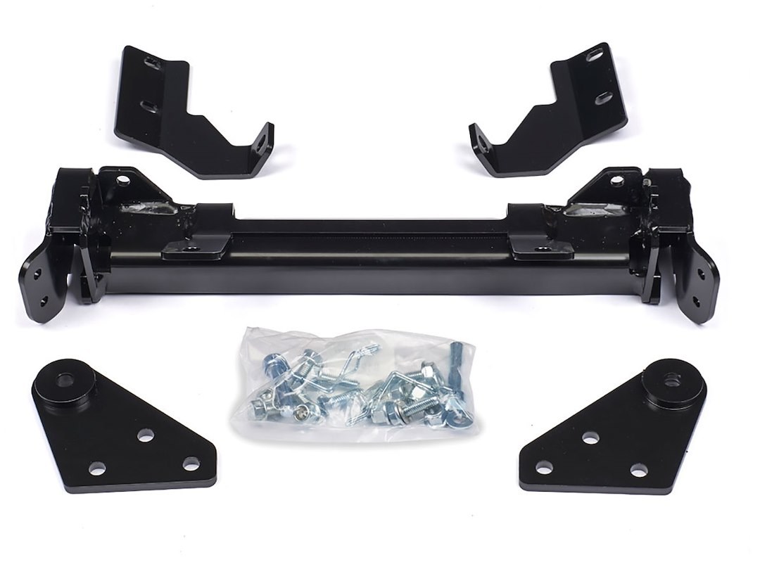 WARN Industries Snow Plow Mount, Front Kit, Black, Includes Mounting Bracket and Hardware. Requires Base Tube Assembly. See Required Parts. – 94765