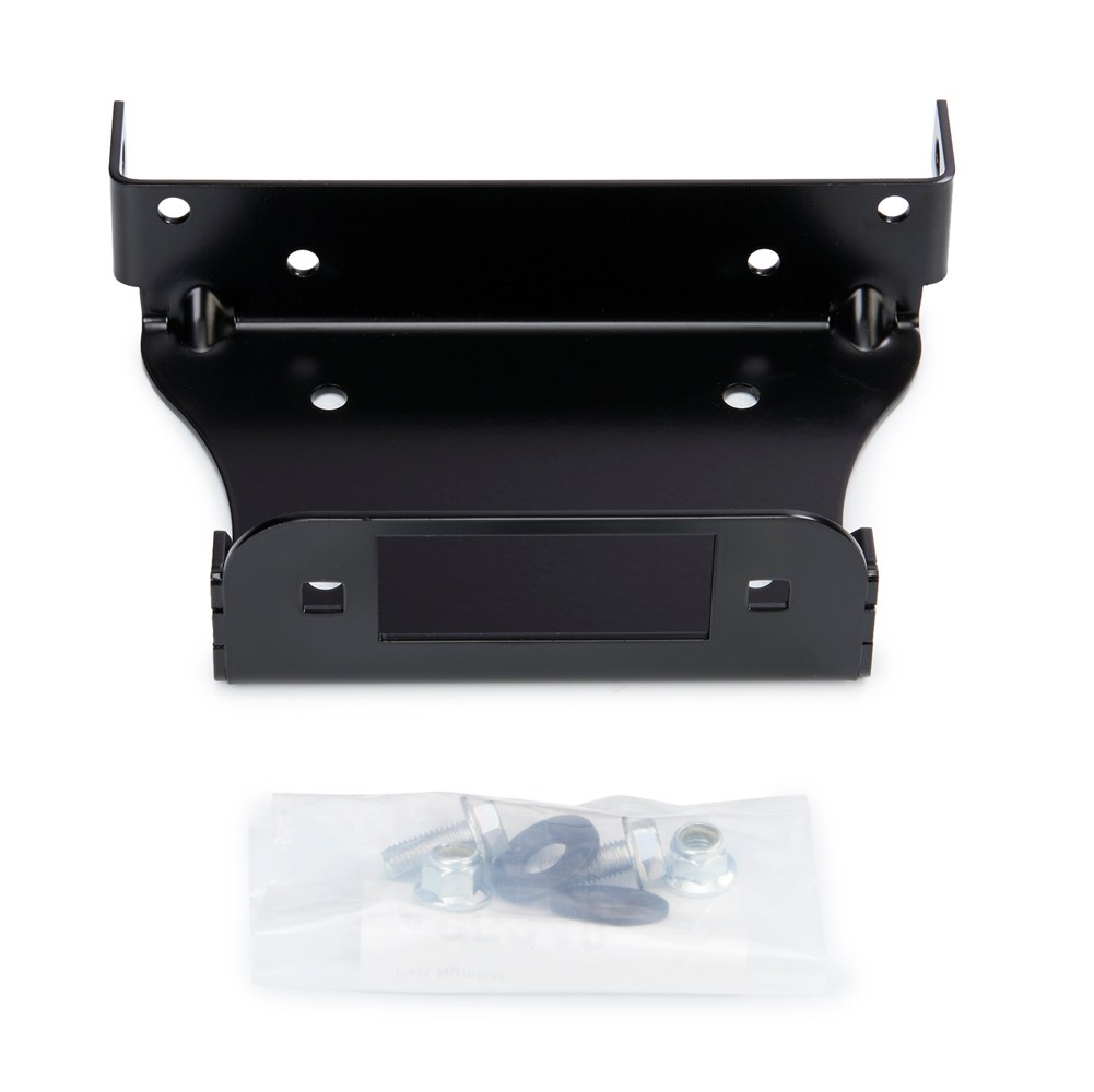 WARN Industries Winch Mount, For Up to 3500 Pound Winches, Fixed Mount, Powder Coated, Black – 95350