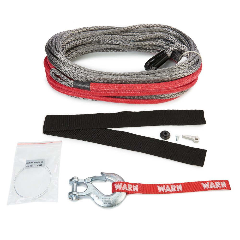 WARN Industries Winch Cable, 12000 Pound Capacity, 3/8 Inch Diameter X 100 Foot Length, Spydura Pro Synthetic Rope – 96040