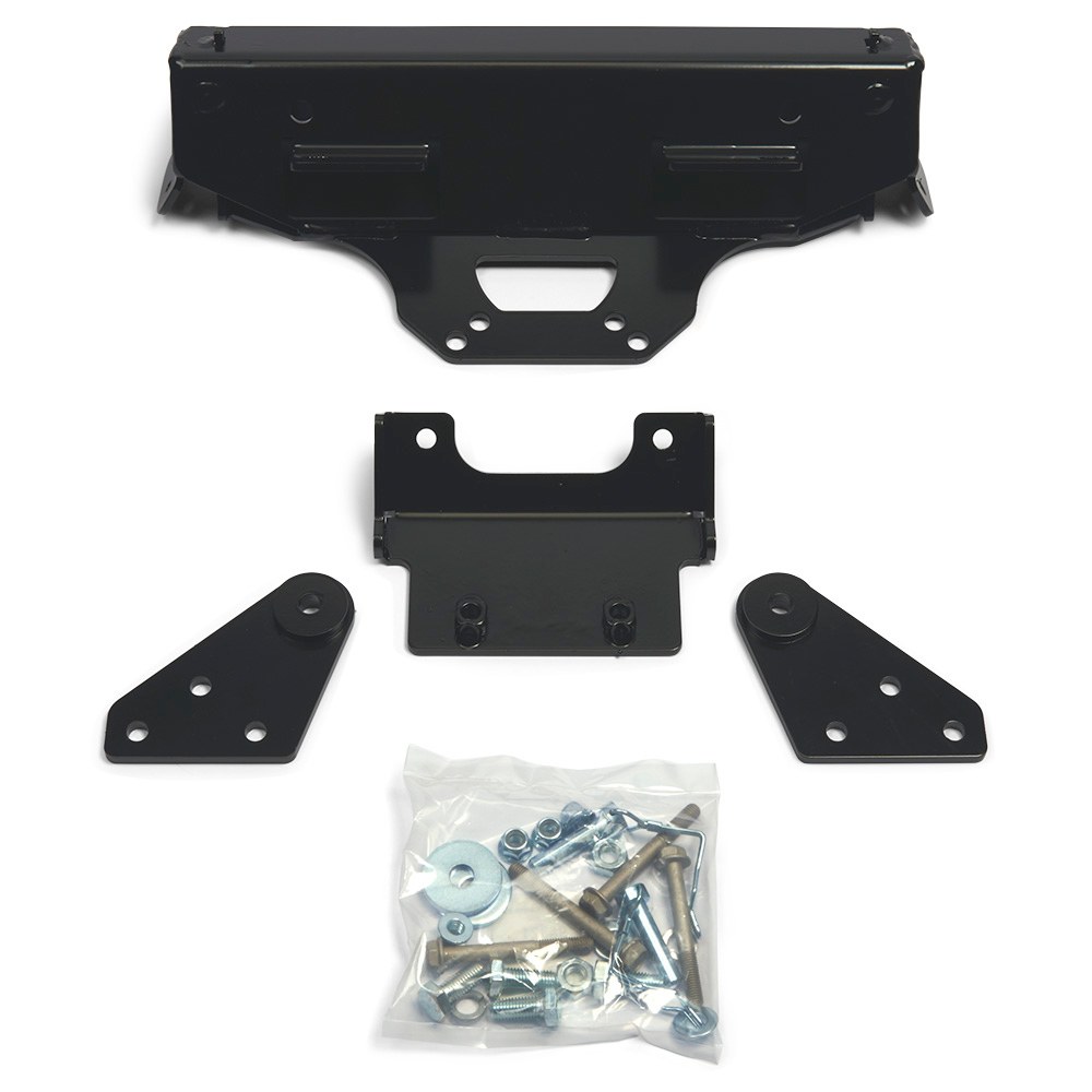 WARN Industries Snow Plow Mount, Front Kit, Black, Includes Mounting Bracket and Hardware. Requires Base Tube Assembly. See Required Parts. – 96322