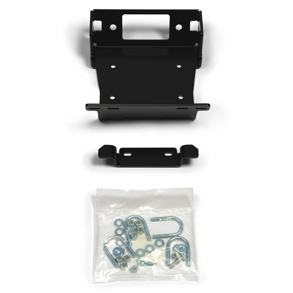 WARN Industries Winch Mount, For 1500 to 3500 Pound Winches, Fixed Mount, Powder Coated, Black – 96939