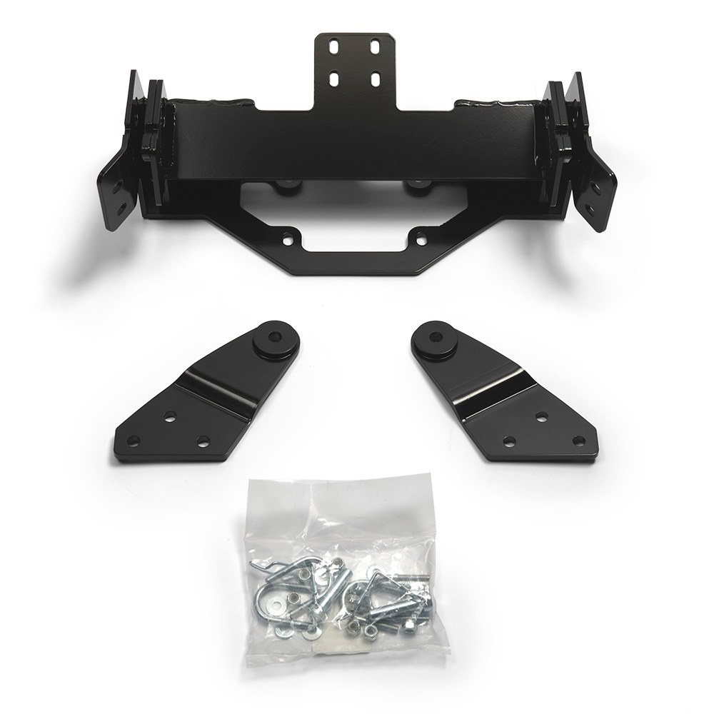 WARN Industries Snow Plow Mount, Front Kit, Black, Includes Mounting Bracket and Hardware. Requires Base Tube Assembly. See Required Parts. – 96970