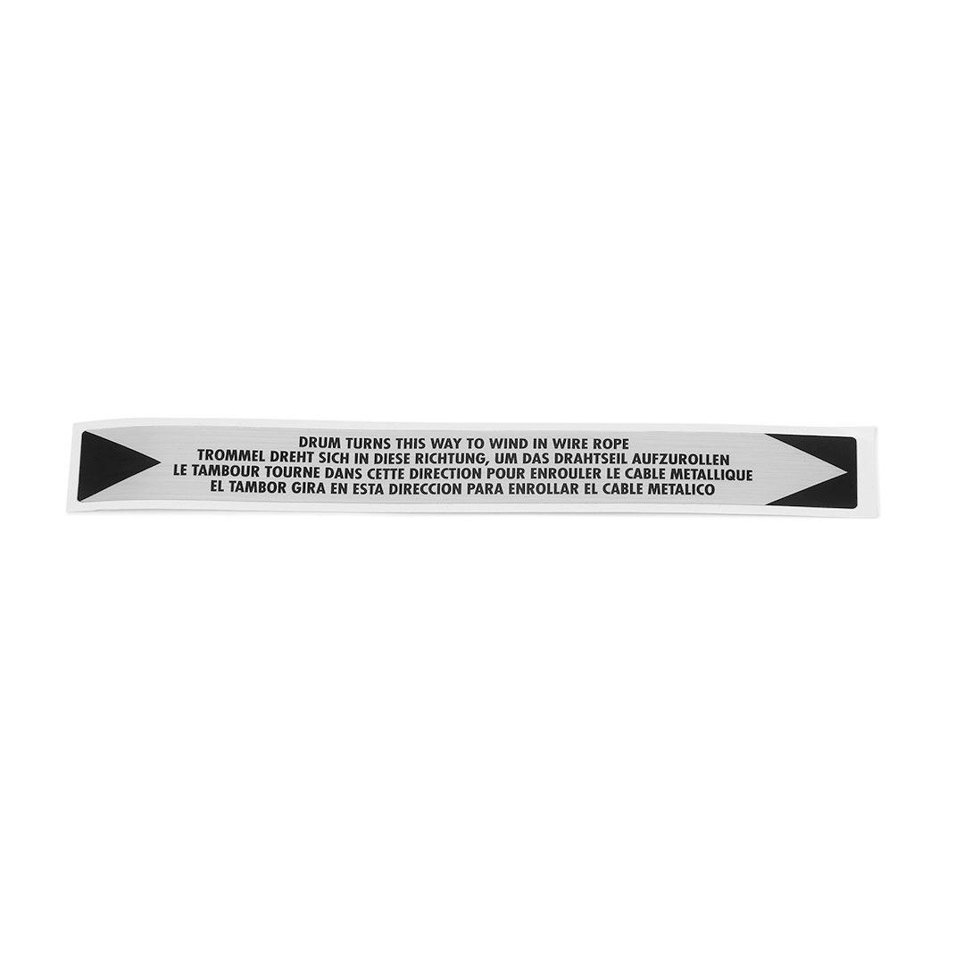WARN Industries Winch Label, Drum Rotation Label – 98391
