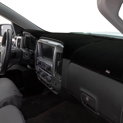 Wolf Prod. Dash Board Cover, Original Dashmat ®, Black, Soft Foss Fiber Carpet, All Vents and Sensor Openings Are Pre-Cut – 2162-01-25