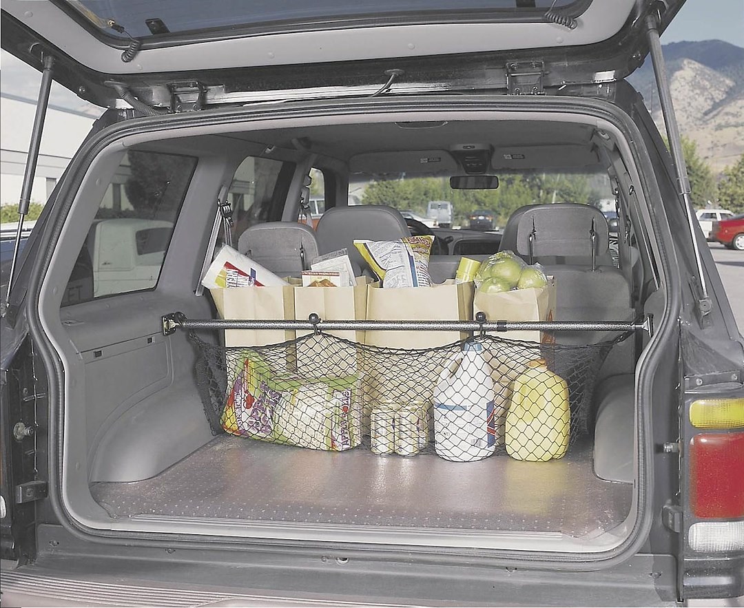 Wolf Prod. Cargo Bar, Truck Stop, Twist Lock, Adjusts 48 Inch to 75 Inch IN Length, With Net, Steel – 80452-00