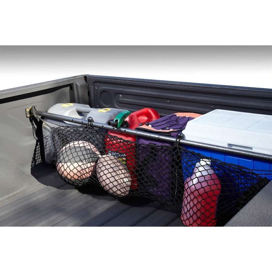 Wolf Prod. Cargo Bar, Truck Stop, Twist Lock, Adjusts 48 Inch to 75 Inch IN Length, With Net, Steel – 80452-00