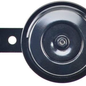 Wolo Horn, Mini But Loud ™, One 480 Hertz Mid-Range Horn, 100 Decibels, 12 Volt, 2-3/4 Inch Diameter, Black, Painted Steel – 260-2T