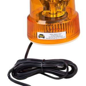 Wolo Warning Light, Beacon Light ®, 4-5/8 Inch Diameter X 5-1/2 Inch Height, Dome Style, Magnet Mount, Rotating, Amber Lens – 3100-A