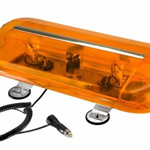 Wolo Warning Light, Wolo-Aurora ®, 24 Inch Length X 12 Inch Width X 5-1/2 Inch Height, Mini Bar, Magnet Mount, Dual Rotating Halogen – 3550M-A