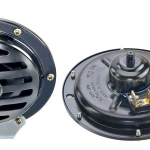 Wolo Horn, Beep Beep Horn ™, Road Runner “beep Beep”, 115 Decibels, 12 Volt, 5 Inch Diameter, Black, Painted Steel – 370