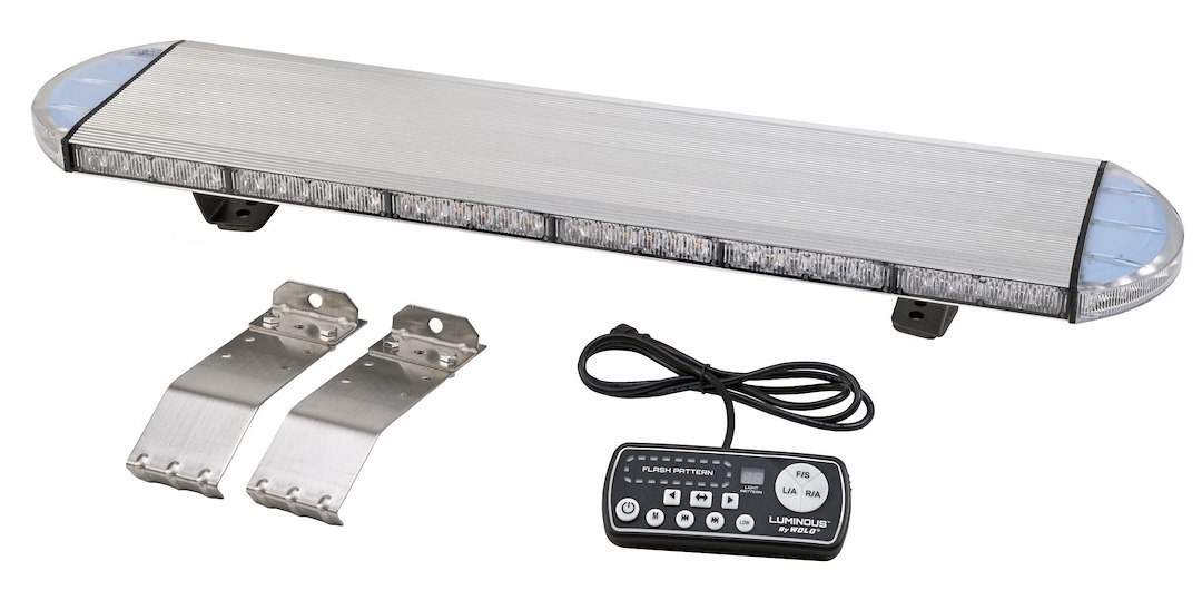 Wolo Light Bar, 570 Series, LED, 31 Inch Length X 8 Inch Width X 2.75 Inch Height, 3030 Amber LED, 234 Watt/ 12 to 24 Volt, 29 Light Patterns – 570-31