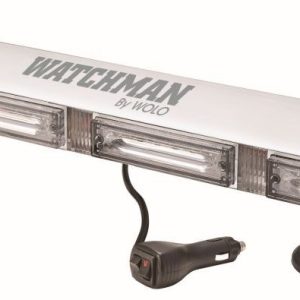 Wolo Warning Light, Watchman ™, 24-5/8 Inch Length X 4-3/4 Inch Width X 2-7/8 Inch Height, Mini Bar, Magnet/Permanent Roof Mount, Amber LED – 7824MP-A