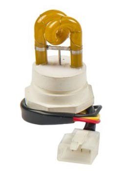 Wolo Strobe Light Bulb, Xenon Tube Bulb, Amber, Single, With 6 Inch Wire Lead and Locking Connector Plug – 8100-A