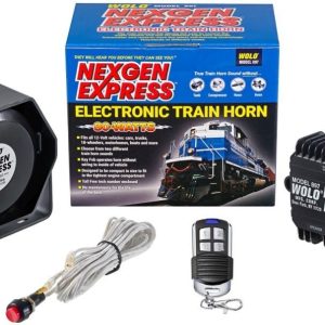 Wolo Air Horn, Nexgen Express ®, Die Cast Aluminum, 80 Watts Audio Output, Painted Black Enamel, Wireless – 897