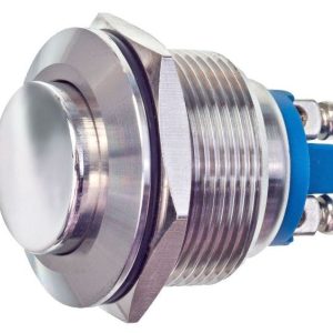 Wolo Horn Button, Universal 7/8 Inch Diameter, Flush Mounting, 12 Volts, Stainless Steel – HS-3