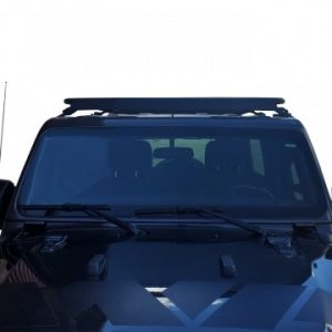 Warrior Prod Roof Basket, 89-1/2 Inch Length X 51-1/4 Inch Wide X 4-1/4 Inch Height Installed Size, Powder Coated, Black, Steel, Welded – 10908