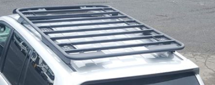 Warrior Prod Roof Rack, Platform Rack, 73-1/2 Inch Length X 45-1/4 Inch Width, Includes Mounting Posts, Black, Steel – 10917