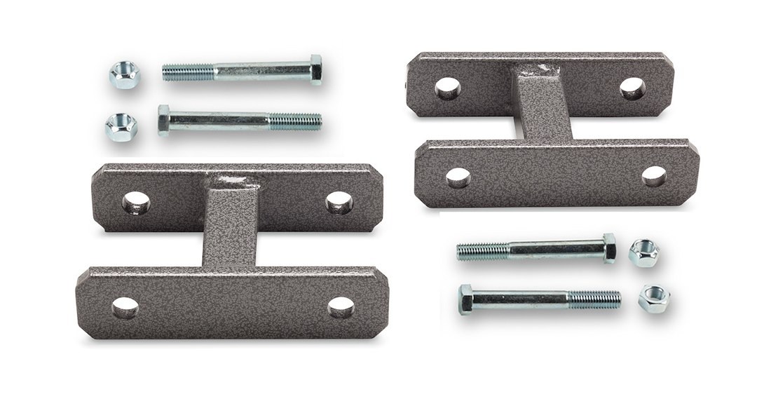 Warrior Prod Leaf Spring Shackle, Adds 0 Inch Lift, Non Greasable, Without Bushings, Gray, With Mounting Hardware – 120