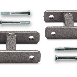 Warrior Prod Leaf Spring Shackle, Adds 1 Inch Lift, Non Greasable, Without Bushings, Grey, With Mounting Hardware – 127