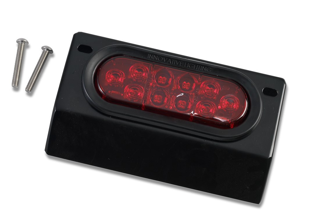 Warrior Prod Center High Mount Stop Light, 10 LED, Red Lens, Clear Bulb, Without Cargo Light – 1460