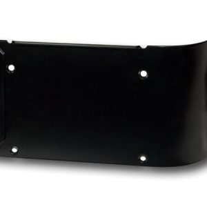 Warrior Prod License Plate Bracket, Black, Steel Plate, With Mounting Brackets Without LED Light – 1560