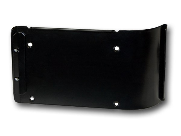 Warrior Prod License Plate Bracket, Black, Steel Plate, With Mounting Brackets Without LED Light – 1560