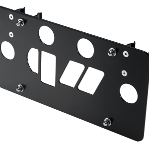 Warrior Prod License Plate Bracket, Black, Steel, Fairlead Mount – 2350
