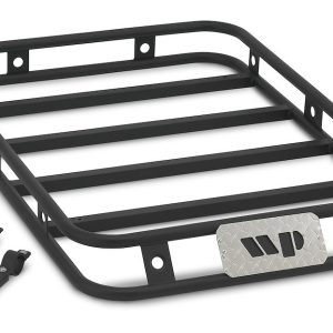 Warrior Prod Cargo Carrier, Roof Basket, Rack Style, OE Roof Rack Mount, 57 Inch X 36 Inch X 6 Inch, Powder Coated, Black, Steel – 3810