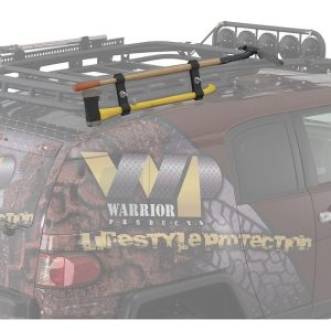 Warrior Prod Shovel Mount, Fits Fj Cruiser OEM Rack, Powder Coated, Steel, Set of 2 – 3841