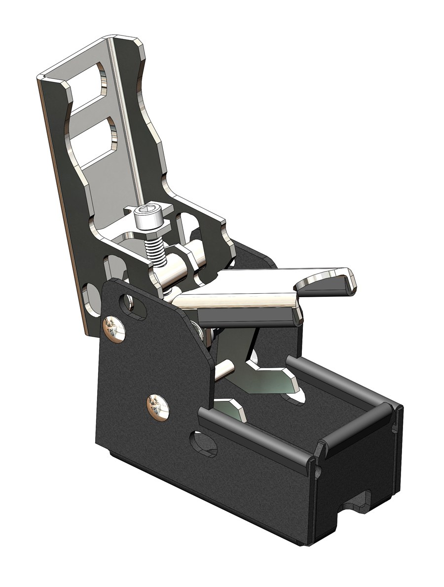 Warrior Prod Jack Mount, Quicklatch, For Use with OE Bed Channels, Painted, Steel, Set of 2 – 4370