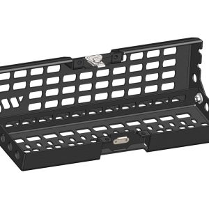 Warrior Prod Cargo Organizer, Mounts to OE Bed Channels, Single Compartment, Without Dividers, Black, Steel – 4381