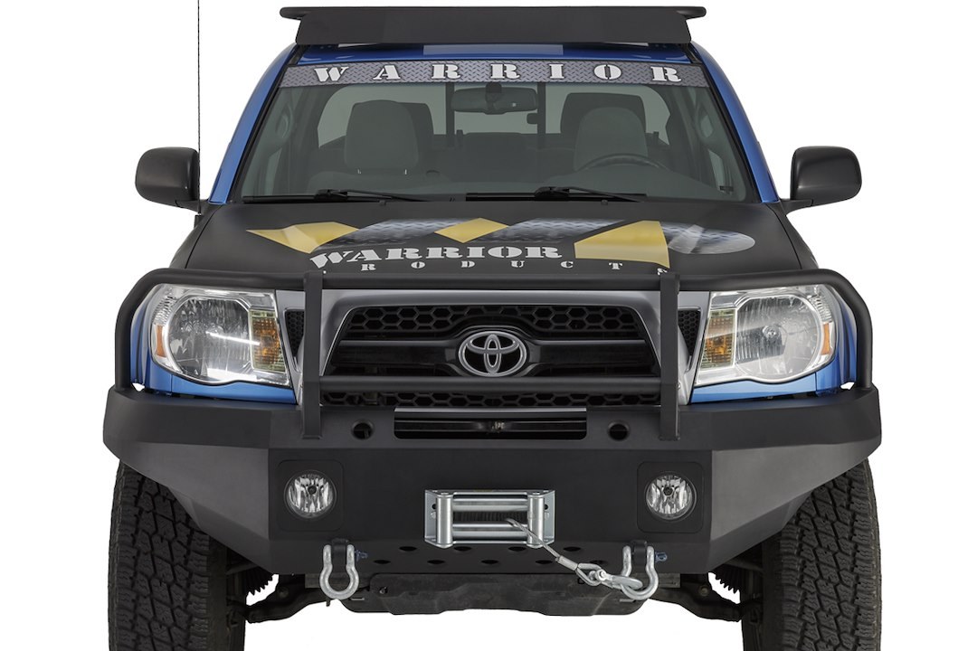 Warrior Prod Bumper, One Piece Design, Mounting Hardware Included, With Grille/ Brush Guard, With Internal Winch Mount – 4530