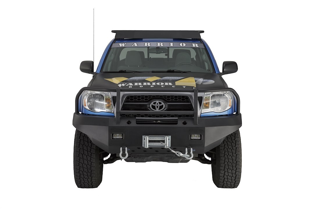Warrior Prod Bumper, One Piece Design, Mounting Hardware Included, With Grille/ Brush Guard, With Internal Winch Mount – 4530