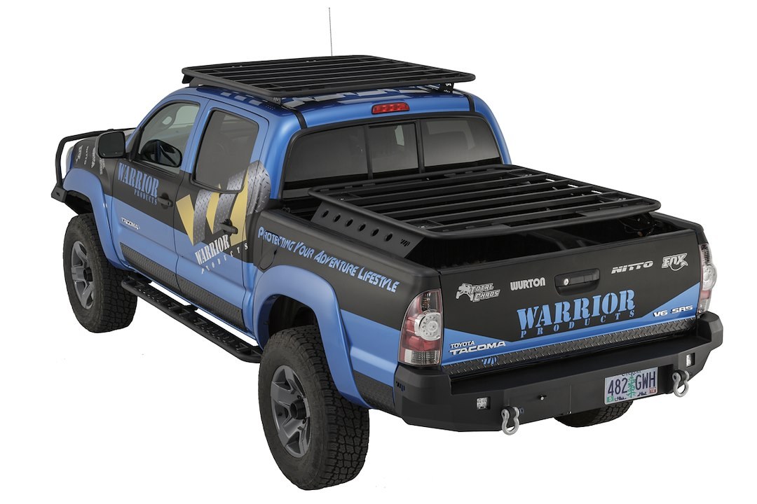 Warrior Prod Roof Rack, Platform Rack, 1000 Pound Weight Capacity, Existing Factory Rack Mount, Powder Coat, Black, Steel – 4860